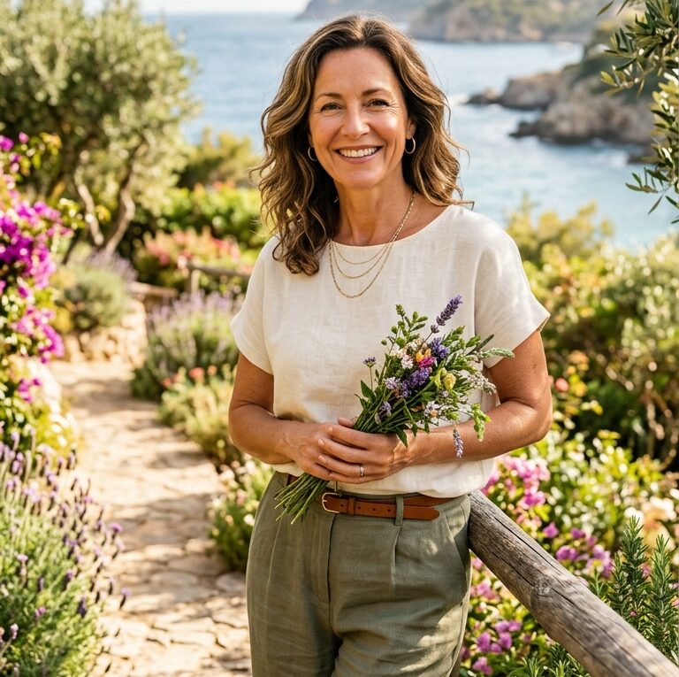 healthy confident woman over 50 anti-aging