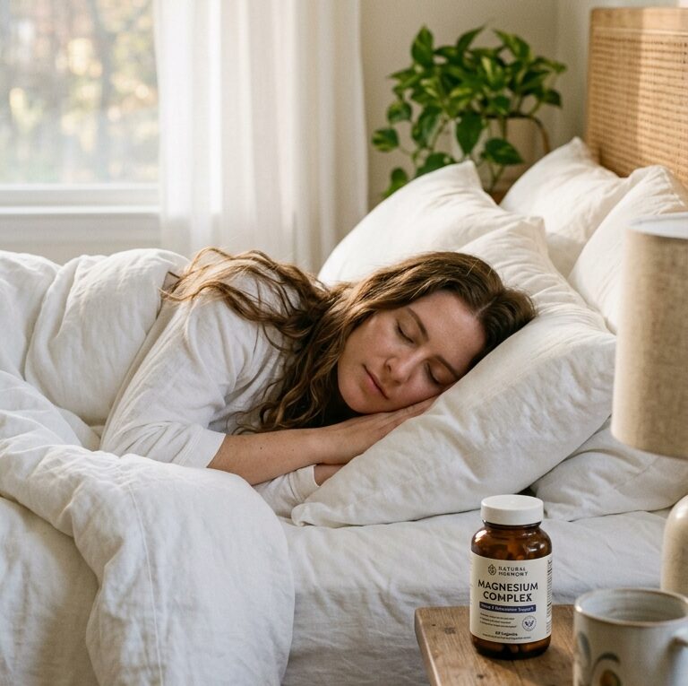 woman sleeping peacefully magnesium for sleep